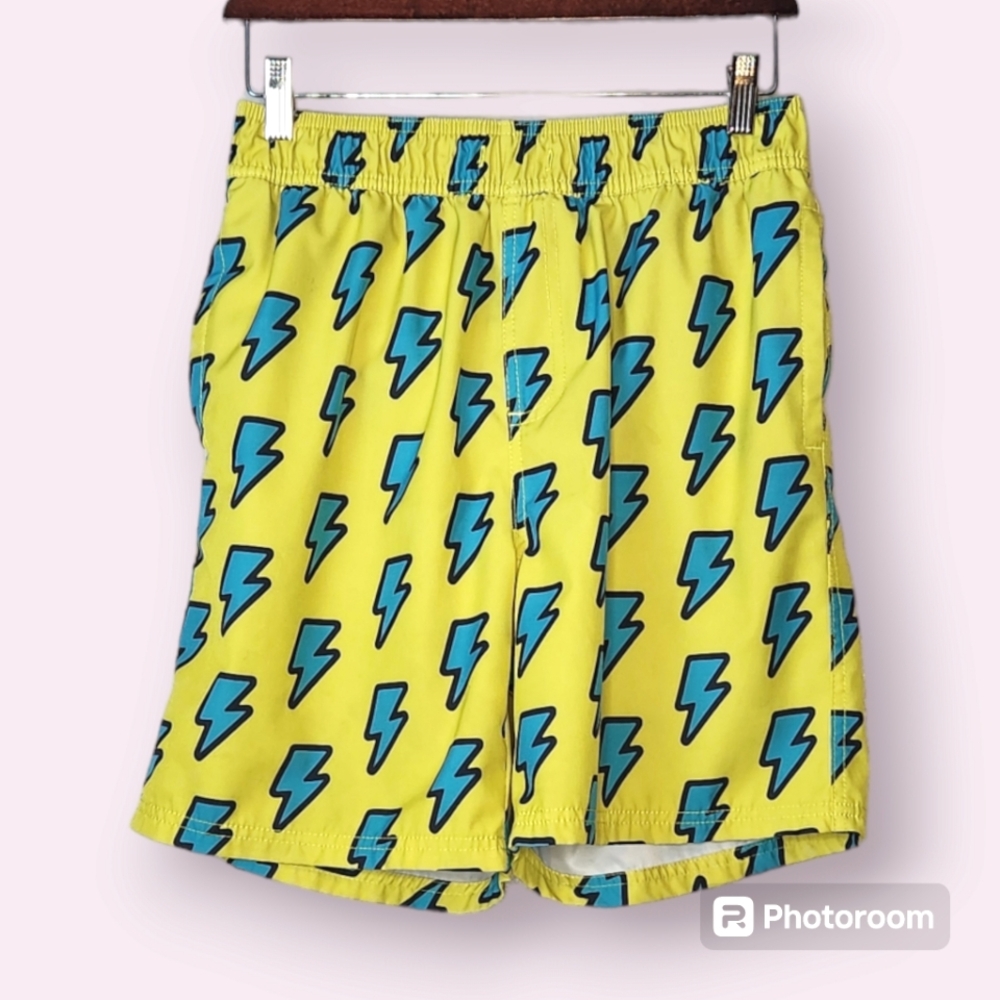 Sovereign Code Lightnight Bolt Swim Trunks- size medium